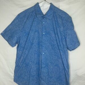 Robert Graham Blue Casual Button Down Shirt